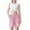 Pink, variant on FNFYFH Cotton Linen Shorts for Girls 3 Pack Drawstring Elastic Waisted Shorts Solid Short Pants,White