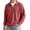 749#Wine, variant on Waffle Knit 1/4 Zip Pullover for Men Collared Casual Top Business Casual Shirt Workwear Pullover Top