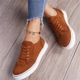 thumbnail image 3 of Oyedens Platform Low Top Fashion Sneakers for Women Girls Casual Flats Canvas Shoes Play Sneakers, 3 of 7