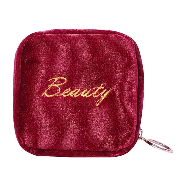 Mini Zipper Wristlet Bag for Lipstick & Cosmetics - Small Travel Pouch for Makeup, Toiletries, Work & Vacation - Multiple Colors Available