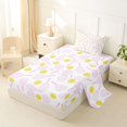 thumbnail image 2 of Manfei Pink Tennis Racket Twin Sheets,Ball Sports Games Bedding For Girls,Pastel Tone,3 Pieces,1 Fitted Sheet and 1 Pillowcase, 2 of 7