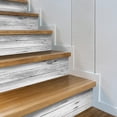 thumbnail image 1 of SelfAdhesive Vinyl Stair Riser Stickers Peel and Stick Staircase Decal .&#x.Pure, 1 of 7