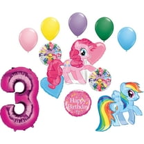 My Little Pony Pinkie Pie and Rainbow Dash 3rd Birthday Party Supplies