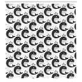 thumbnail image 3 of Ambesonne Whales Shower Curtain, Symmetric Underwater Animal, 69"Wx70"L, White and Dark Grey, 3 of 3