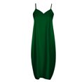 thumbnail image 4 of Lenago Robes Formelles Grande Taille pour Femmes Mode Bretelles Taille Mi-Haute Col en V Sans Manches Couleur Unie Coupe Ajustée Soirée Plage Longue Robe Été Plage Robes en Liquidation, 4 of 5