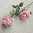 thumbnail image 2 of Ramos de flores falsas de peonía de 10 cabezas para decoración de boda, hogar, oficina, fiesta, hotel, centros de mesa, arreglos florales, rosa claro, 2 of 5