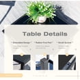 thumbnail image 5 of Tuoze 3 Pieces Patio Furniture Set Outdoor Garden Conversation Sets Modern Porch Furniture Lawn Chairs with Glass Coffee Table for Poolside Backyard Balcony,Black, 5 of 7