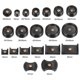 thumbnail image 4 of Conjunto de prensa de fondo de reloj Uxcell, herramienta de reparación de relojes con 20 troqueles moldeados, negro, 4 of 6