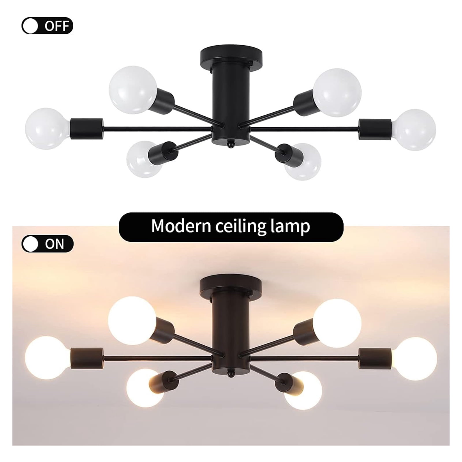 Neoglint 6-Light Modern Chandelier