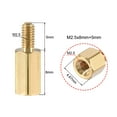 thumbnail image 3 of Uxcell Brass M2.5 8mm+5mm Male-Female Hex Standoff 20 Pack, 3 of 5