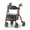 Red#1, variant on , Matinal Foldable Rollator Walkers with Seat for Seniors, 350 lb Capacity, 8'' Big Wheels, 6-Position Height, Premium Hybrid Rolling Walker - Aluminum and Carbon Steel (RED), Red ,