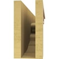thumbnail image 4 of 6"W x 36"D x 12"H Thin Highland Rough Cedar Woodgrain TimberThane Corbel, Primed Tan, 4 of 6