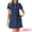Deep Blue, variant on DARING DIVA Women's Denim Dress Button Down Short Sleeve Dresses XS Deep Blue