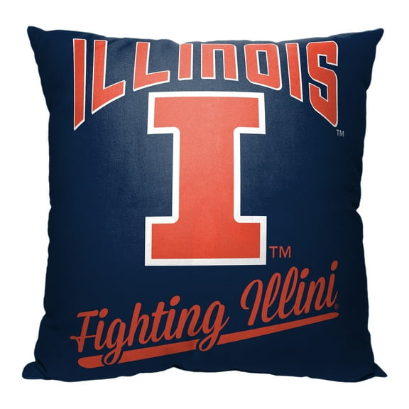 The Northwest Group  Illinois Fighting Illini 18" x 18" Alumni Pillow