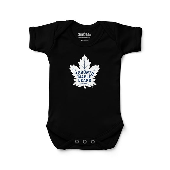 Newborn & Infant Chad & Jake Black Toronto Maple Leafs Primary Logo Bodysuit