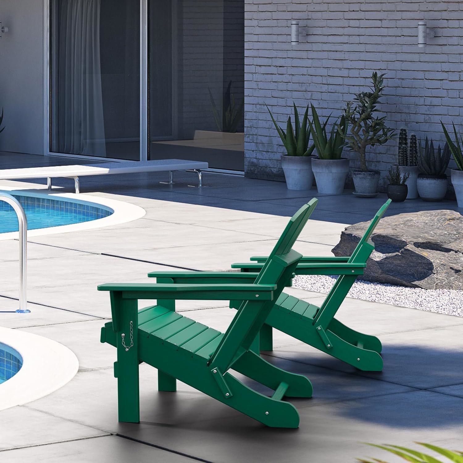 large plastic outdoor chairs