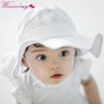 thumbnail image 4 of CUTELOVE Cute Kids Sun Hat Summer Cotton Bucket Hat Toddler Children Girls Brim Beach Hat with Wide Brim, 4 of 6