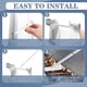 thumbnail image 3 of 25 Juegos de Soportes de Aluminio para Canaletas de 5 Pulgadas con Correas para Fijar Sin Alero, Ideales para Canaletas de Aluminio y Acero., 3 of 7
