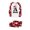 Red, variant on RXMEKW Christmas Plaid Print Long-Sleeve Top And Pants Set For Family Matching Pajamas In Red