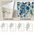 thumbnail image 5 of Swag Valance Curtains for Windows, Spring Blue Floral Light Filtering Kitchen Curtains, Farmhouse Weeping Floral Leaves Burlap Window Treatment Valances for Living Room, 28x36 - 2 PCS, 5 of 9