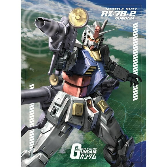 Gundam Locked On Framed Canvas Print