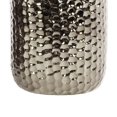 thumbnail image 4 of Benjara BM219085 Round Ceramic Vase with Dimple Design, Chrome - Set of 2, 4 of 5