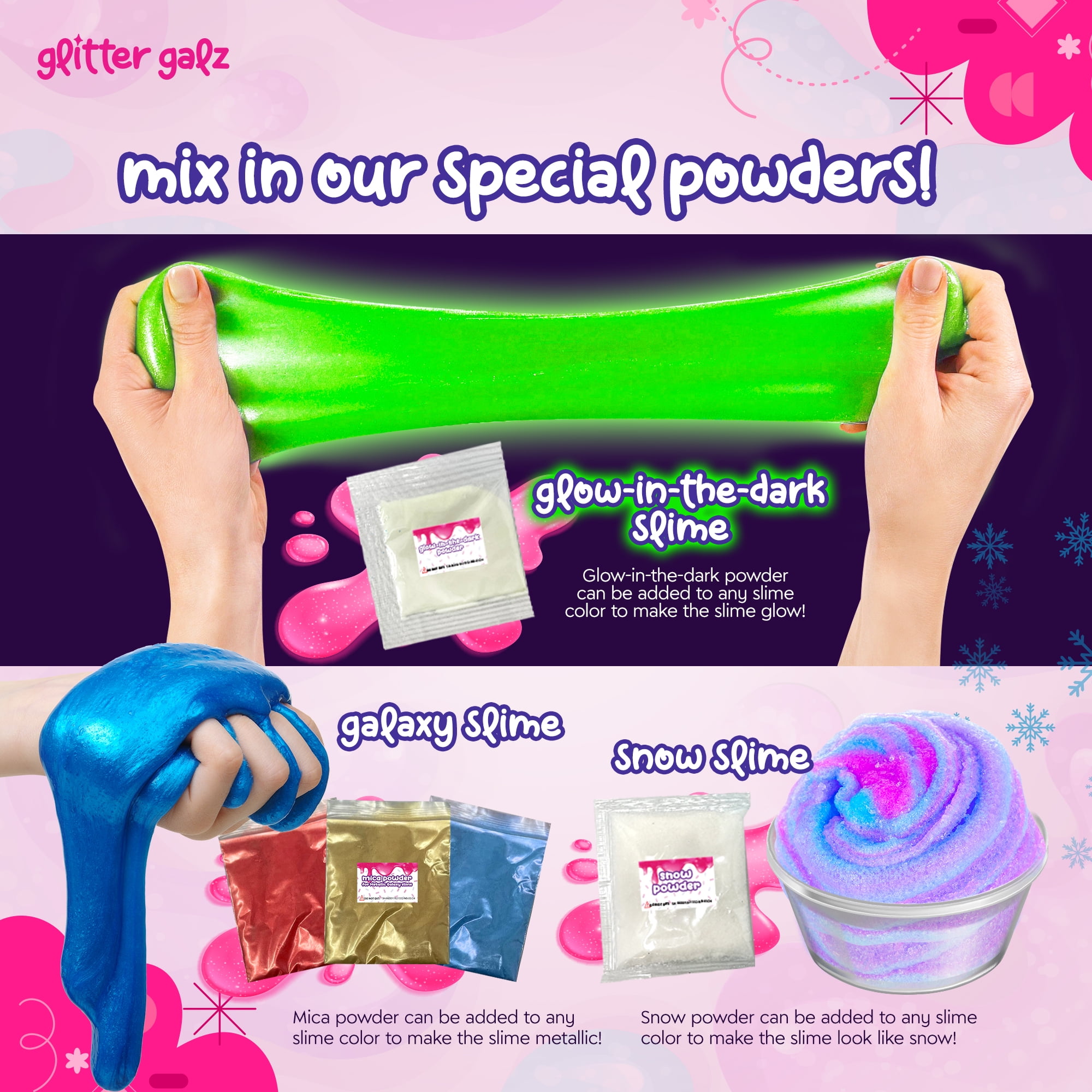 Glitter Galz Jumbo Mega Slime Kit Premade 75-Piece