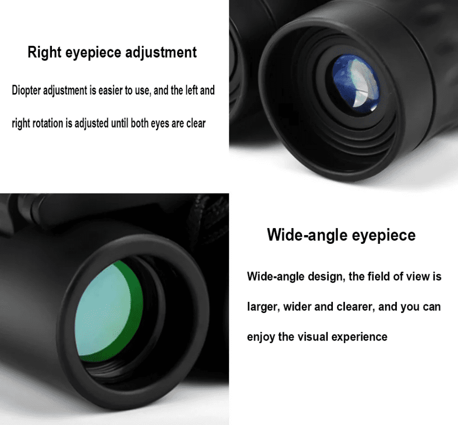 40x22 zoom HD Powerful Binoculars 2000M Long Range Folding Mini Telescope BAK4 FMC Optics For Hunting Sports Outdoor Camping