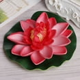 thumbnail image 6 of JUNTEX Artificial Fake Floating Flowers Lotus Water Lily Plants Garden Tank Pond Decor, 6 of 11