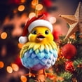 thumbnail image 1 of Fiudx Lindo Colgante de Gallo, Encantador Adorno para Espejo de Coche, Adorno Festivo para Árbol de Navidad, Regalo Versátil para Familiares y Amigos, Perfecto para Fiestas, Tamaño de 8 Cm., 1 of 6