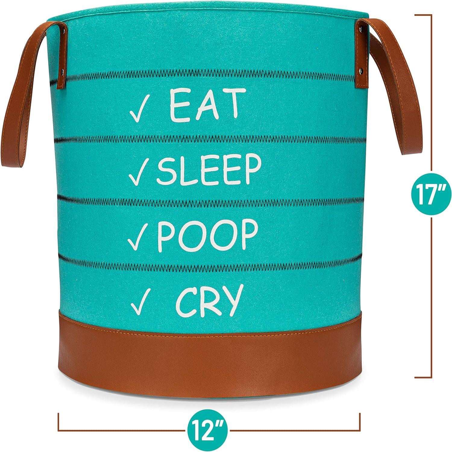 Baby Laundry Basket and Baby Hamper Great Basket for Toy Storage Large Collapsible Laundry Basket Fits Nursery Decor Felt Laundry Basket can be Used for Blanket Basket for Nursery