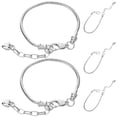 thumbnail image 3 of 5 pulseras de metal con cadenas de hueso de serpiente para mujer, pulseras decorativas DIY., 3 of 7