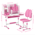 thumbnail image 2 of Dapmiu Adjustable Height Kids Desk Chair (Ages 3-18), Dual Back Support & Desktop Sliding Drawer Pink, 2 of 2
