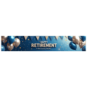 LUUFILx Retirement Celebration Banner Colorful Party Decorations Backdrop Background Happy Event Supplies Photography Props Retirement Party Decor