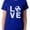 Blue, variant on TeeStars - I Love Soccer - Perfect Gift for Soccer Players / Fans Women T-Shirt XX-Large Gray