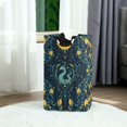 thumbnail image 6 of Yayeee Freestanding Laundry Hamper with Handle Collapsible Large Storage Basket for Clothes, Green Dragon Flowers, 6 of 7