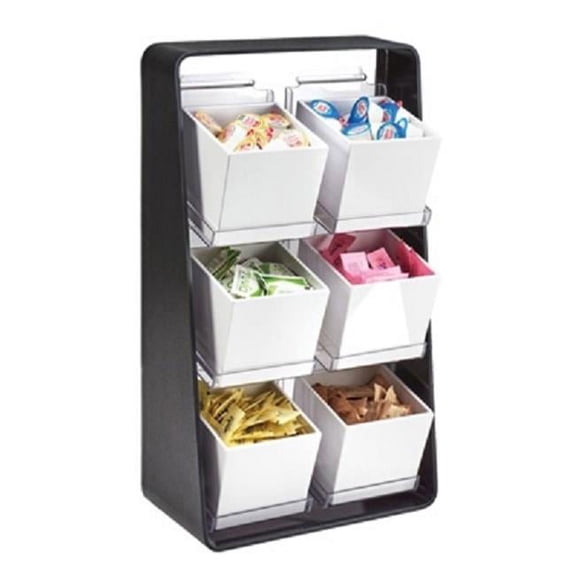 Cal Mil 3569-6-113 6.5 x 12 x 20.5 in. Newport 6 Sectional Condiment Holder