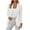 White, variant on qafoshin Blazers for Women Business Casual Open Front Button Suit Jackets Oversized Casual Long Sleeve Coat