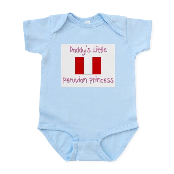 CafePress - Daddy's Little Peruvian Princess Infant Bodysuit - Baby Light Bodysuit, Size Newborn - 24 Months