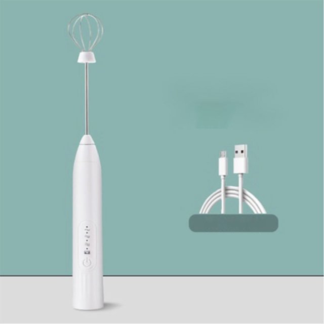 Batidor Eléctrico Espumador Leche Batidora De Huevos Y Café, Recargable Moreka Batidor
