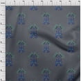 thumbnail image 3 of oneOone Georgette Viscose Fabric Leaves|Bird & Floral Block Fabric Prints By Yard 42 Inch Wide, 3 of 4