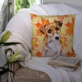 thumbnail image 3 of Fall Design with Dog Fabric Decorative Pillow, 3 of 4