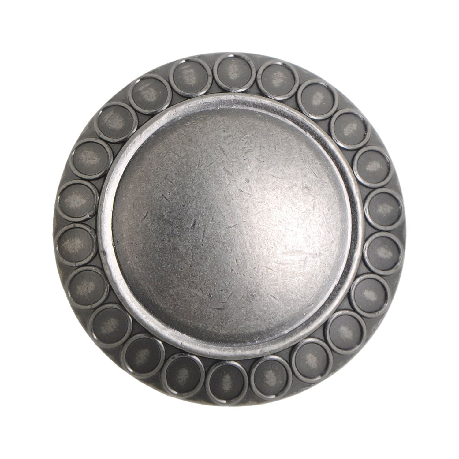 Utopia Alley 10pcs Barnet Cabinet Ring Pull Knob - Decorative Cabinet Drop Pull Knobs for Cabinets and Drawers - Vintage Cabinet Hardware with Hand Finished Pewter - Metal Drawer Pull Knobs 1.3"