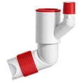 thumbnail image 1 of Tubo de Desagüe de Suelo Antiolores para Lavadora, 2 Juntas, Rotación de 360°, Desagüe de Pared, A Prueba de Insectos, Antirretorno A, 1 of 5