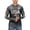 Dark Gray, variant on Mens UPF 50+ Long Sleeve Hoodies Sun Protection 250th Anniversary USA Flag Print Workout Dry Fit Sun Shirt