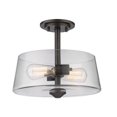 thumbnail image 2 of Z-Lite Annora 2 Light Semi Flush Mount in Old Bronze, 2 of 2