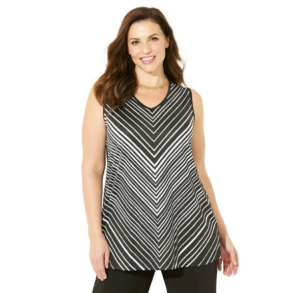 Catherines Women's Plus Size Anywear V-Neck Tank