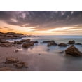 thumbnail image 2 of Frank, Assaf 24x19 Black Ornate Wood Framed with Double Matting Museum Art Print Titled - Tranquil beach, 2 of 4