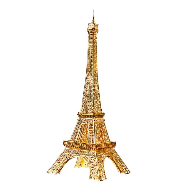 3D Metal Puzzle Assembly DIY Jigsaw Decor Gifts Sunnimix Rompecabezas de la torre Eiffel de latón 3D