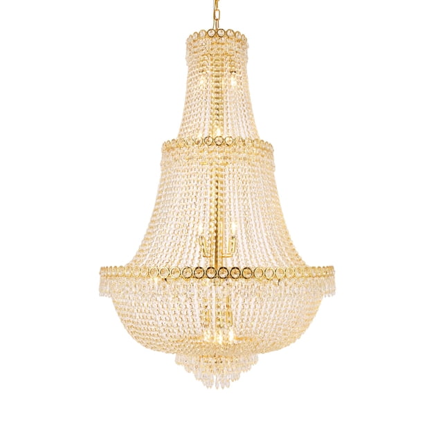 Elegant Lighting Century 30" 17 Light Royal Crystal Chandelier